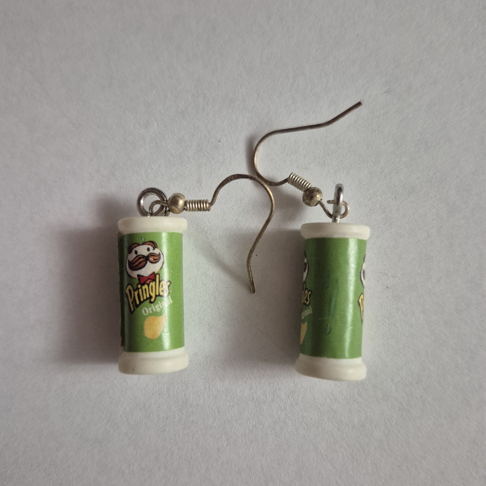 Pringles Can Earrings